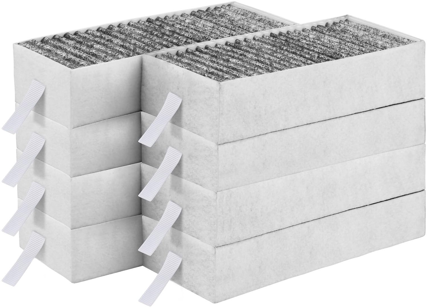 Pack van 8 Actieve Koolstoffilters - Vervangingen voor Afzuigkap