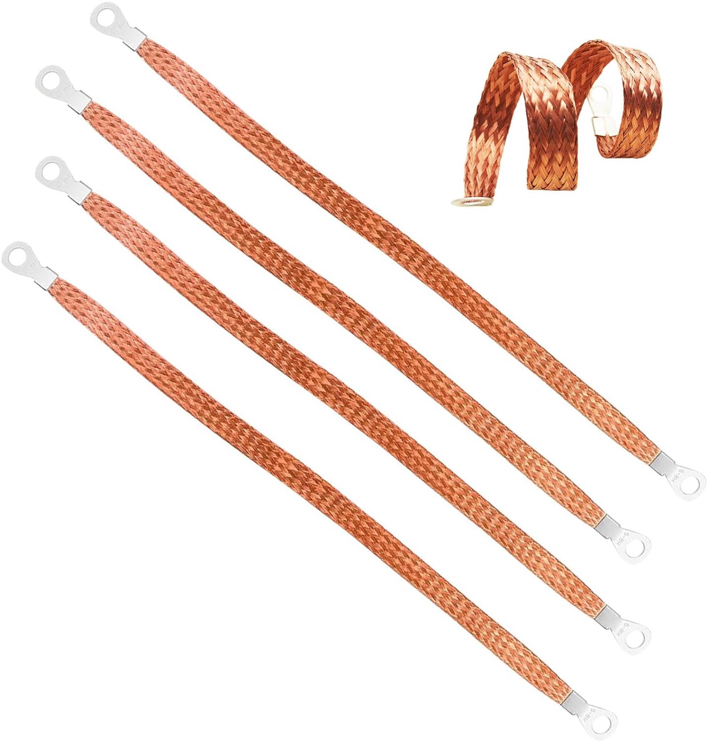 4 Grondkabels van 30 cm voor Auto's