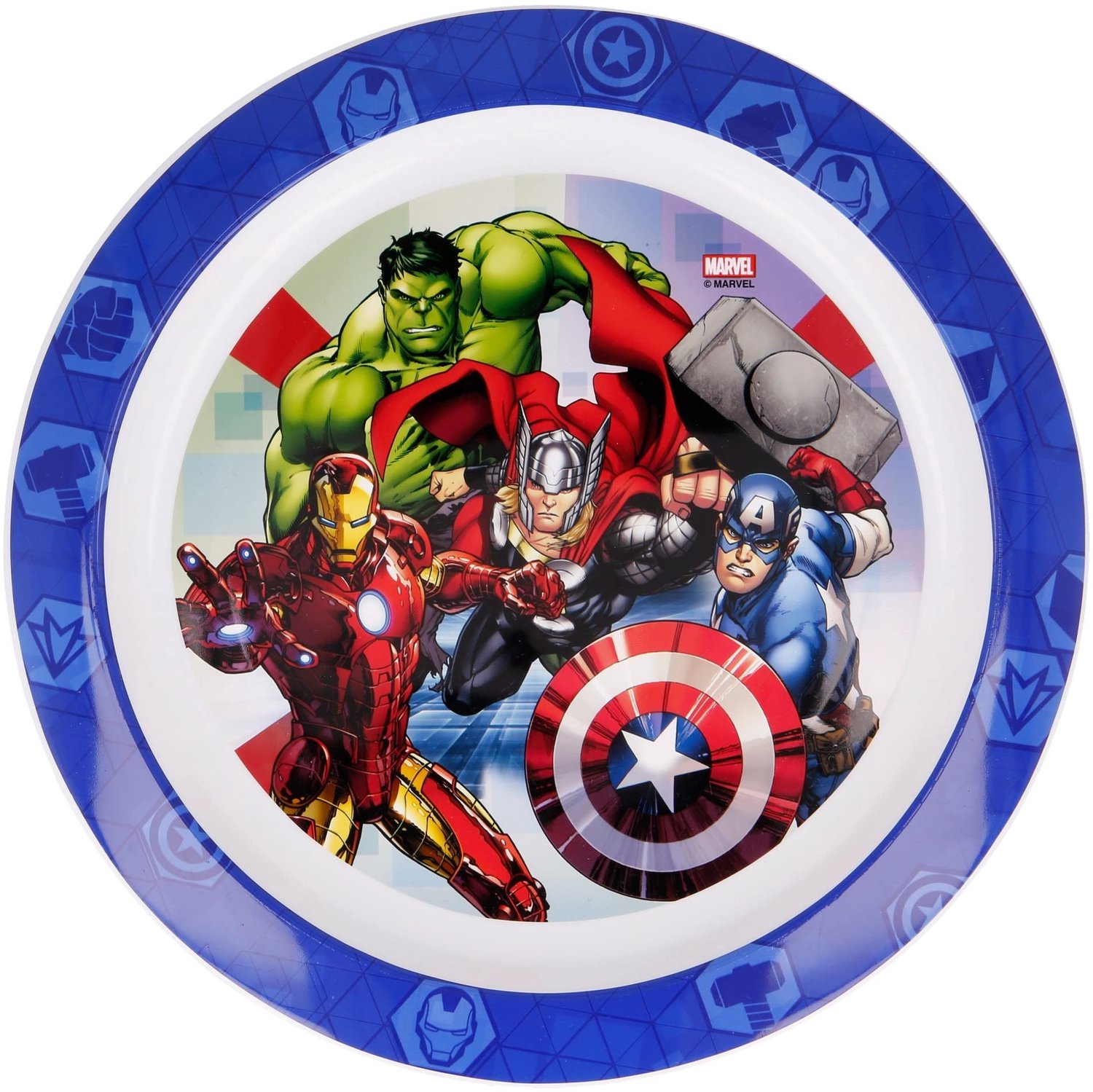 Kinderplate met Avengers Design - Magnetronbestendig