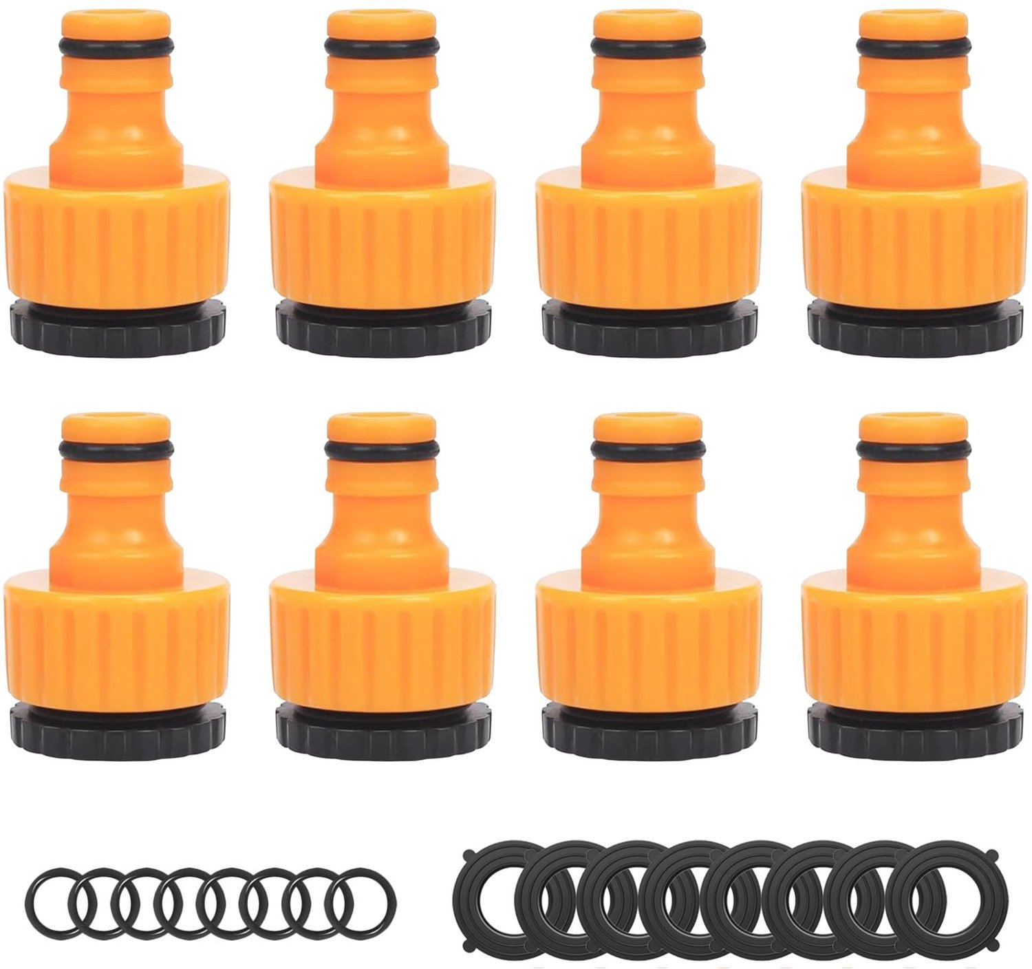 8 Stuks Kraanaansluiting - 2-in-1 Kraanadapter voor Tuinslang
