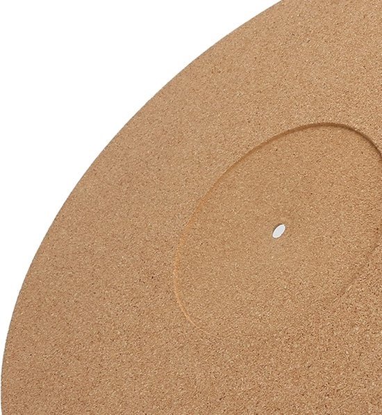 Stringstable Mat, 12in Turntable Slipmat Mat Record Pad Soft Cork Anti -static Non-skid Stringstable Slipmat Pad Diameter 295mm — afbeelding 2