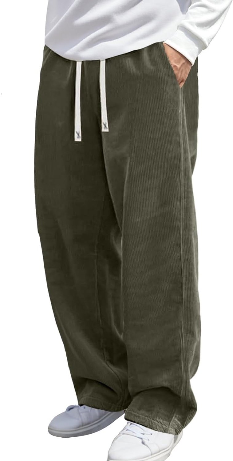 Broek voor heren van corduroy, comfortabele katoenen broek
