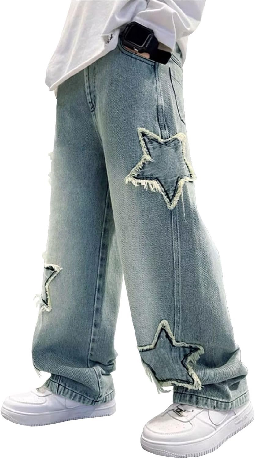 Jeans voor jongens, kinderen, elastische taille, cargomode