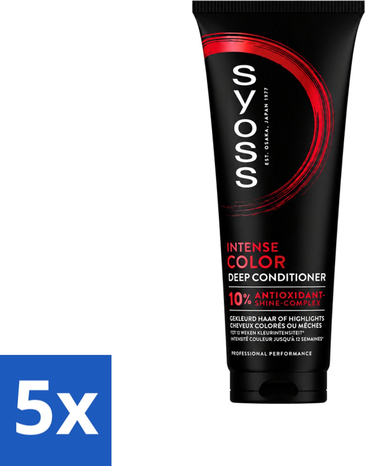 5 x Syoss - Intense Color - Deep Conditioner - Kleurbehoud tot 12 Weken - 250 ml - Voordeelverpakking - 5 stuks