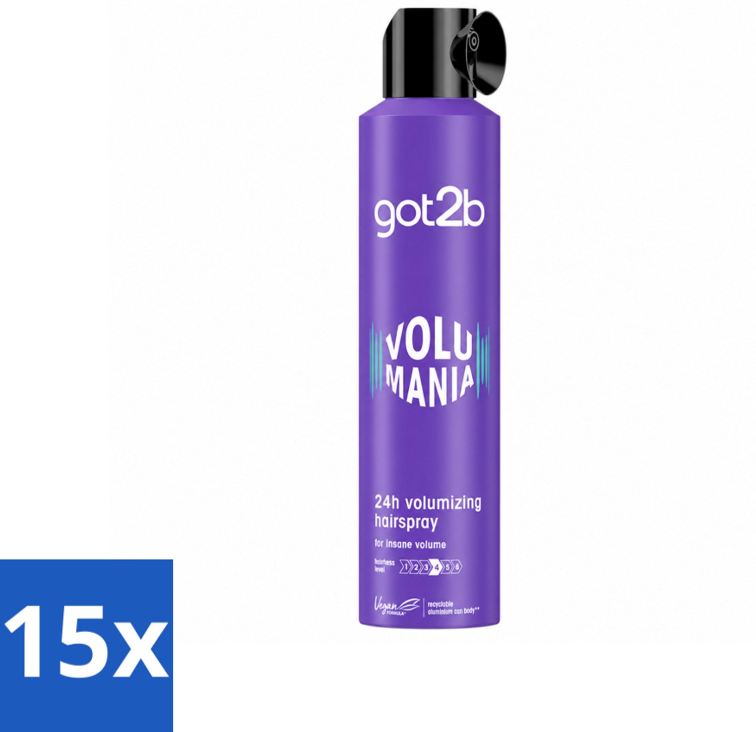15 x Got2B - Haarspray - Volumania - 300 ml - Voordeelverpakking - 15 stuks