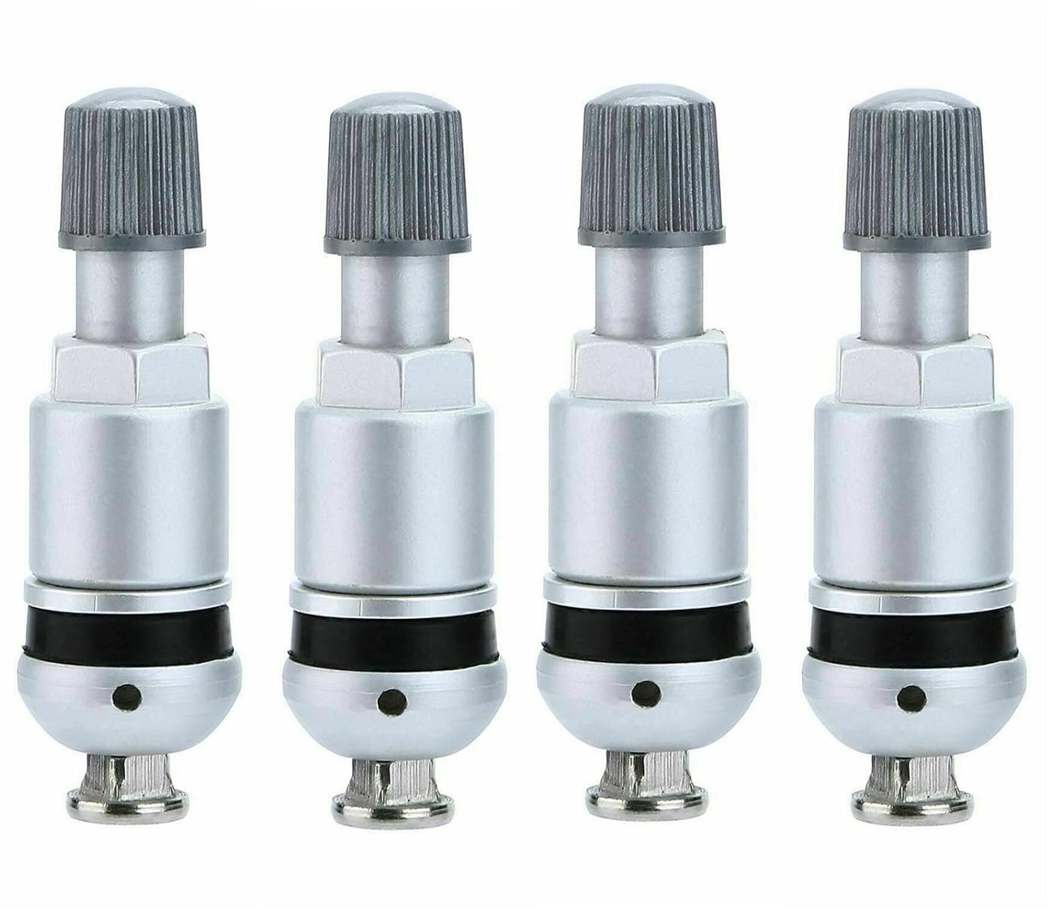 4 Stuks Ventiel voor Banden Druksensor met T-Schroef, Vervangingsset voor TPMS, Bandenspanning Monitor, Geschikt voor BMW 3 5 6 Serie X3 X5