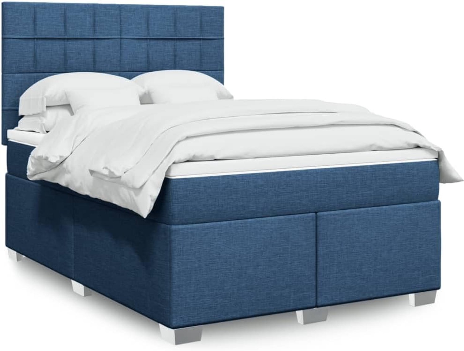 Pocketveringmatras boxspringbed blauw 140x200 cm
