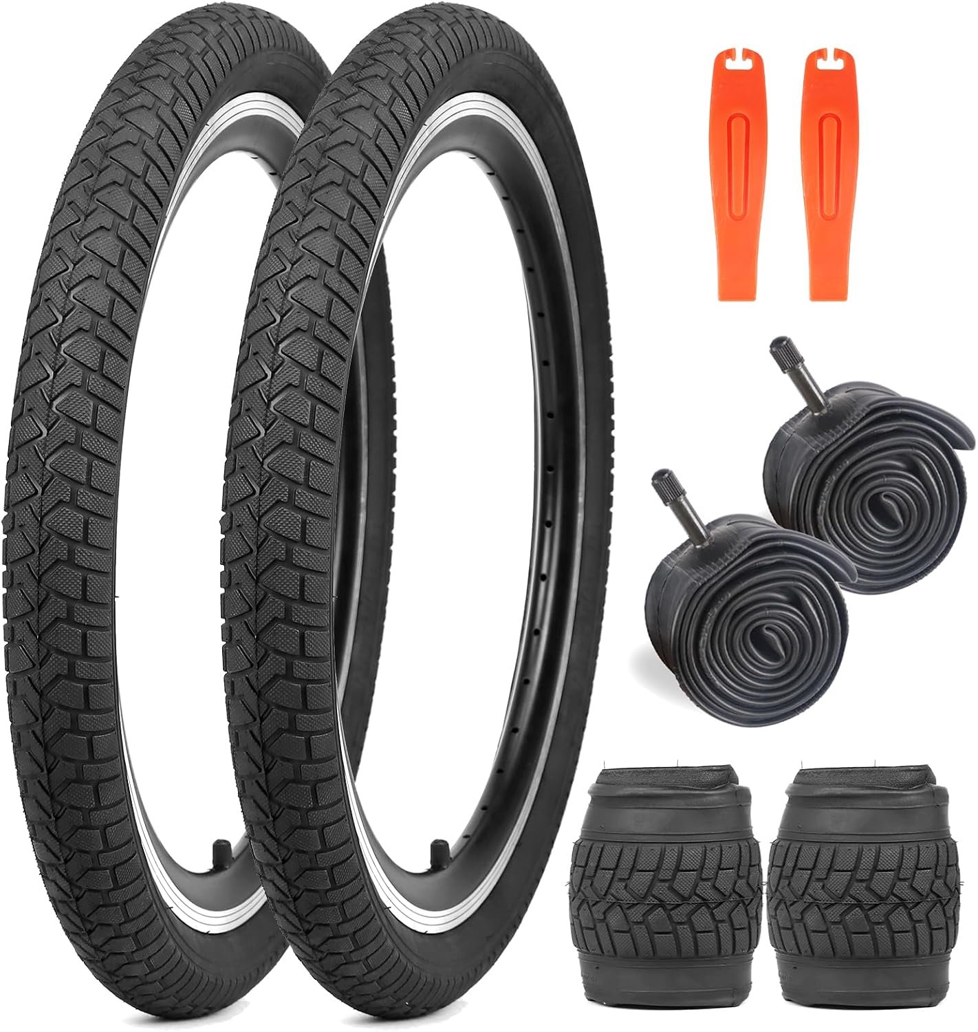 Banden, 20 x 2,125, 30TPI, opvouwbaar, compatibel met 20 x 2,10, 20 x 2,125, 20 x 2,25
