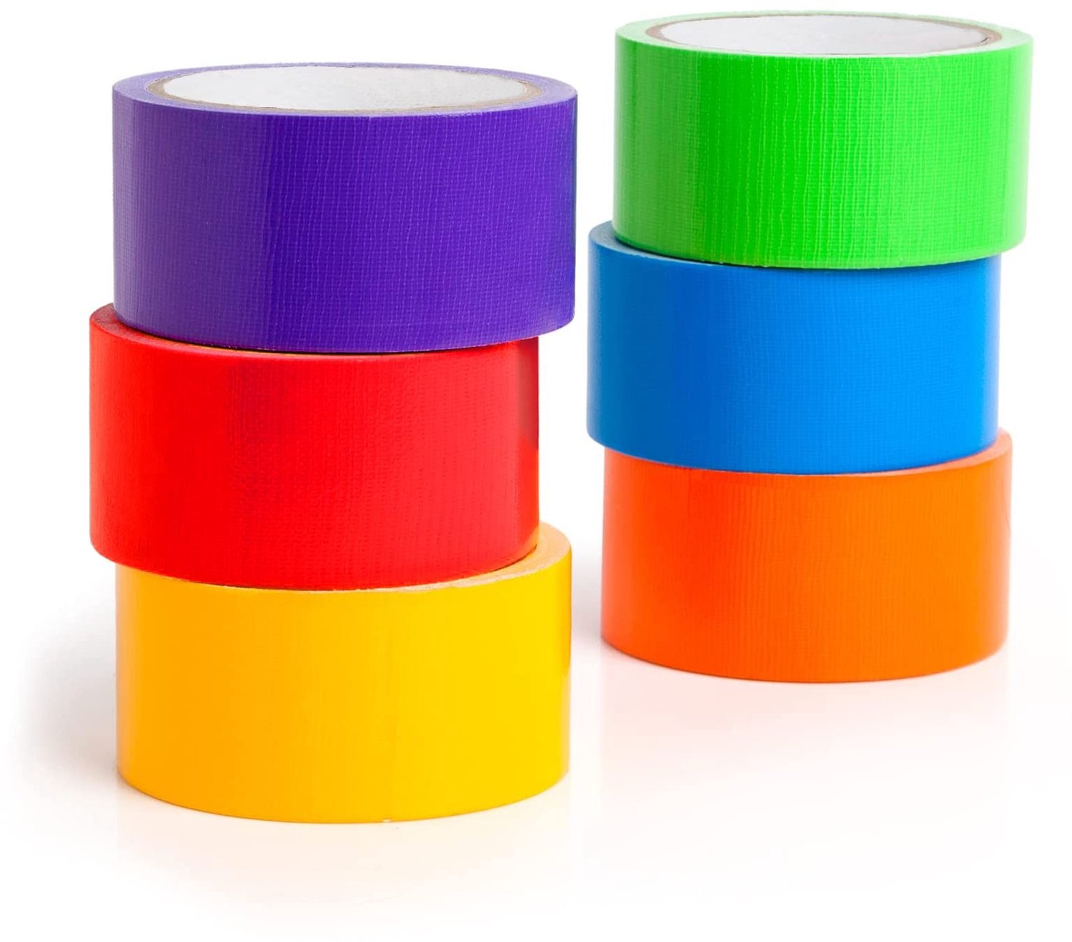 Premium Gekleurde Duct Tape - Set van 6 Rollen 50mm x 13.7m