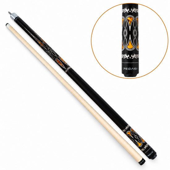 Pegasi Classic Poolkeu - Biljartkeu - Keu - 146cm - Tweedelig - Black Hawk van Pegasi — afbeelding 2