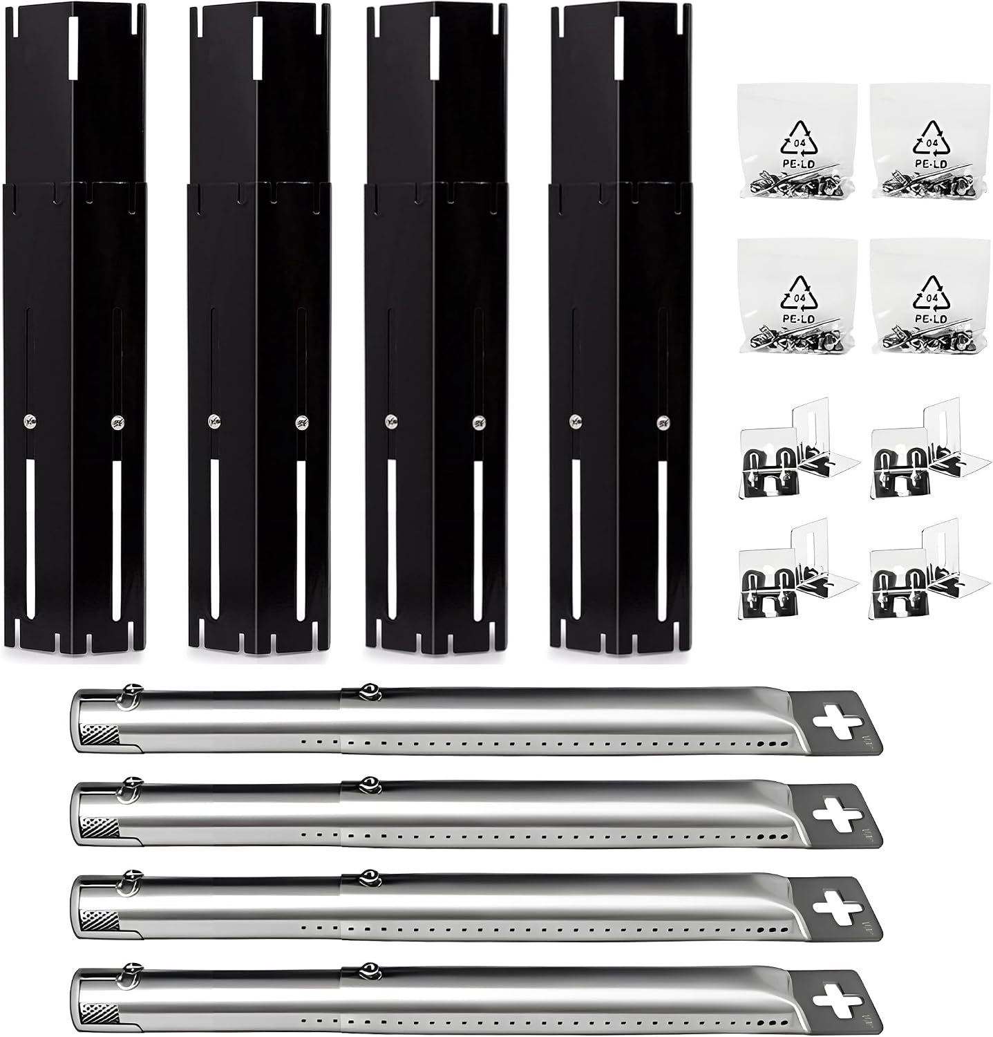 Universele Grill Branders & Warmteplaten - 4 Stuks, Verstelbaar