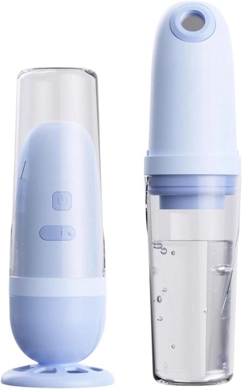 Draagbaar bidet - Persoonlijke reiniger - Hygiëne voor onderweg - Instelbare waterdruk - 19 cm hoog - Blauw