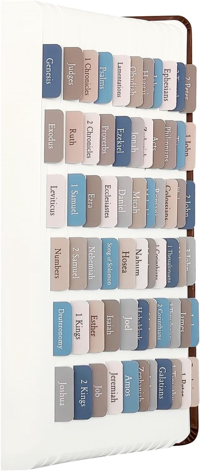 Bijbelstudiebenodigdheden, Gelamineerde Bijbeljournaling-tabbladen voor vrouwen, mannen, kinderen, grote gedrukte bijbellabels kleverige indextabs, christelijke geschenken