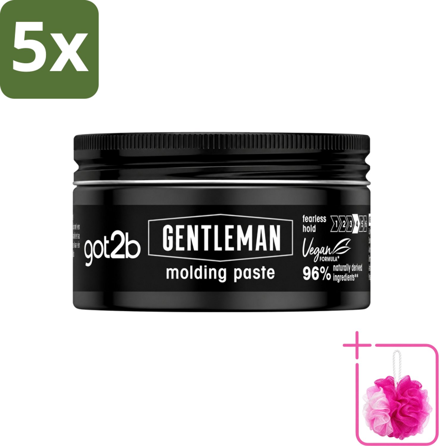 5 x Got2B - Molding Paste - Gentleman - 100 ml - Bulkverpakking - Haarmodel - Douchemop - Stijlvolle look