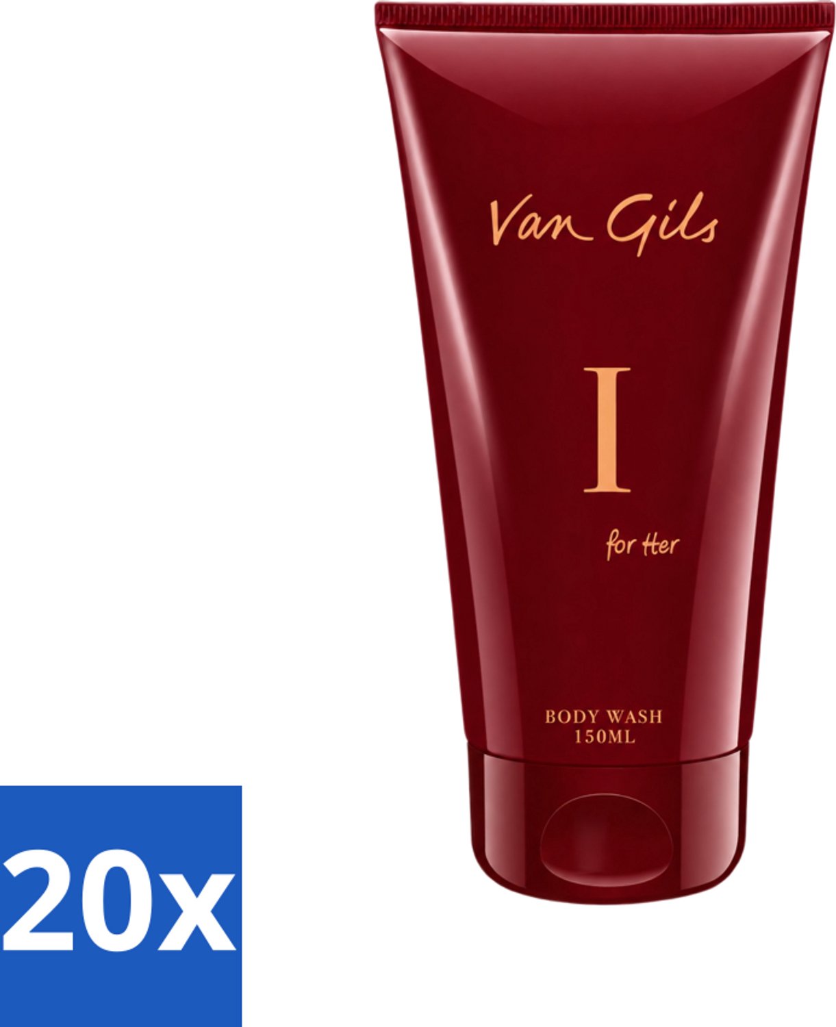 20 x Van Gils - Douchegel - I for Her - Zachte Reiniging & Luxe Geurbeleving - 150 ml - Voordeelverpakking - 20 stuks