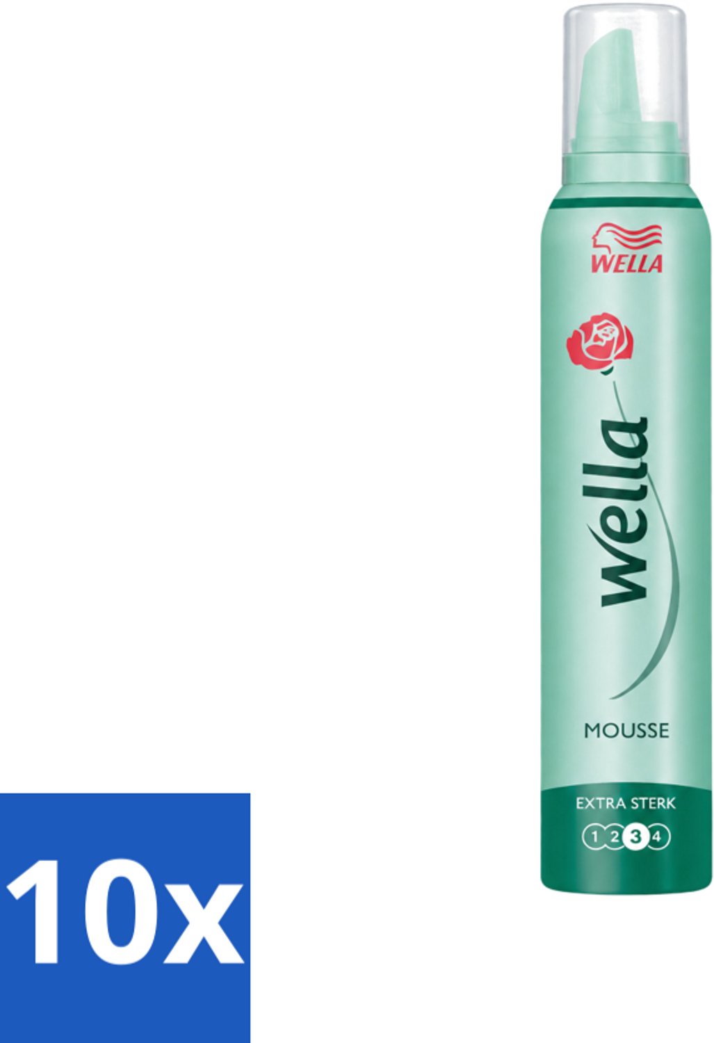 10 x Wella Forte Mousse Extra Strong - Haarmousse - Ultra Sterke Versteviging - Flexibel en Soepel - 200 ml - Voordeelverpakking - 10 stuks