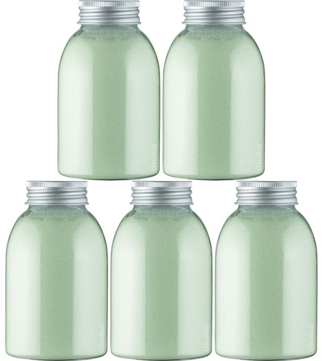 Claudius Scrubzout Eucalyptus - 300 gram - Fles met aluminium dop - set van 6 stuks - Hydraterende Lichaamsscrub - Body Scrub