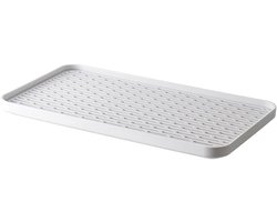 Afdruipplank voor grote afdruipvlakken, wit, dubbellaags, grote inhoud, voor het aanrecht (groot)