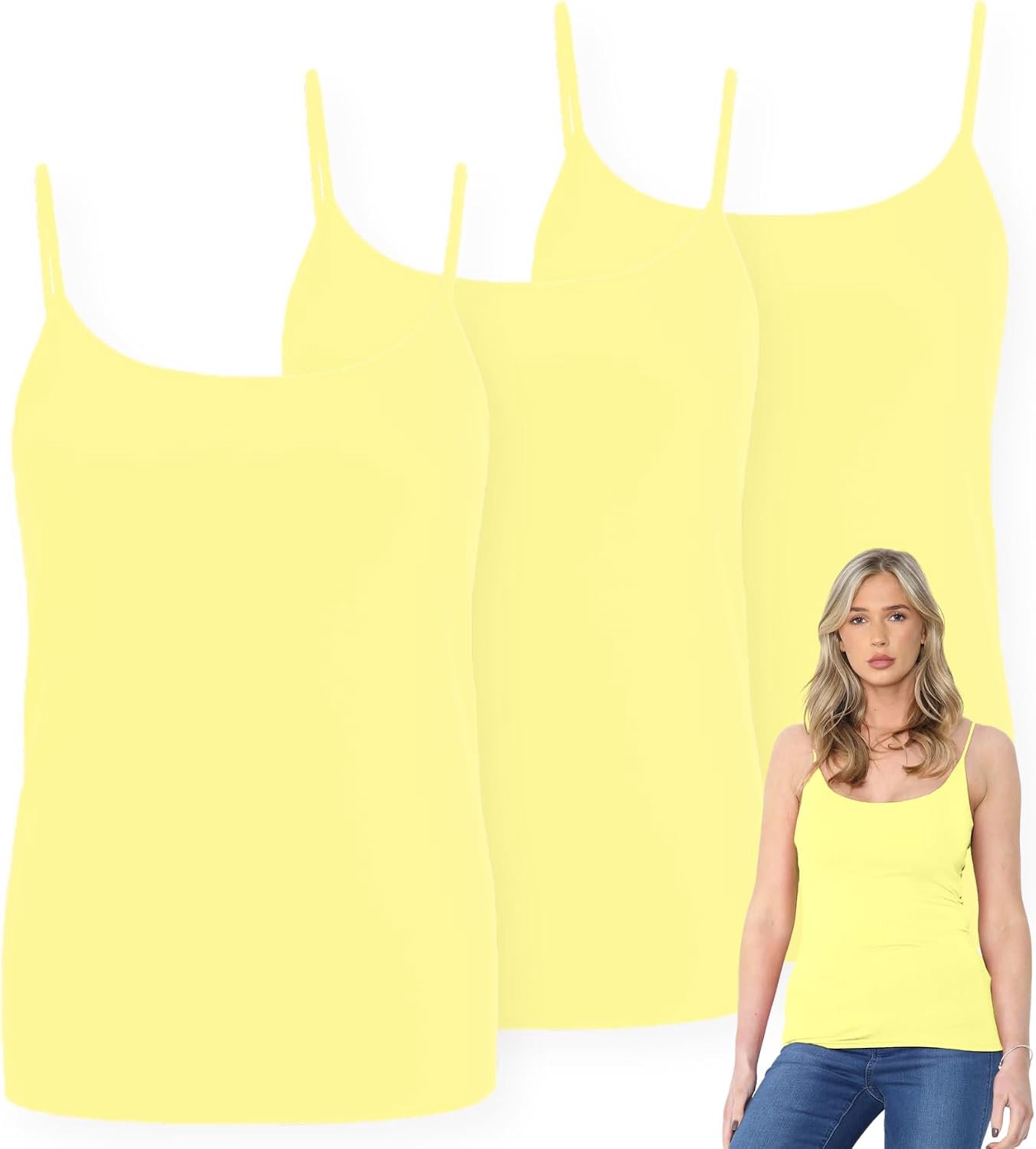 Mouwloze tanktops voor dames, set van 3, effen bodycon, ronde hals, vest, tops, dames, UK, casual, zomer, slanke getailleerde vesten, rekbare gymkleding, cami-top