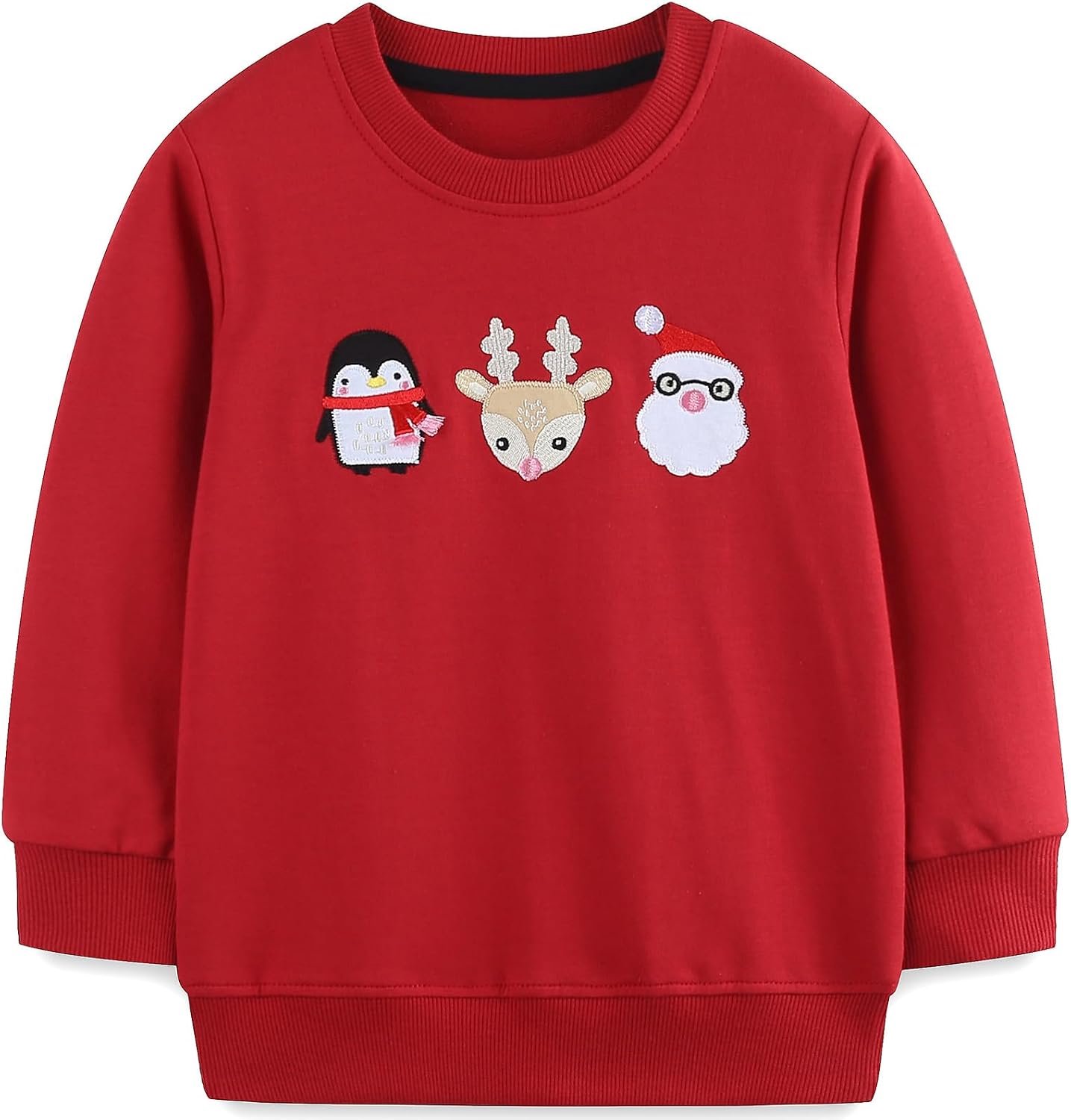 Sweatshirt Kinderen Katoen Lange Mouw Top Peuter Kleding Jumper Kerst Xmas Trui voor 1-7 Jaar
