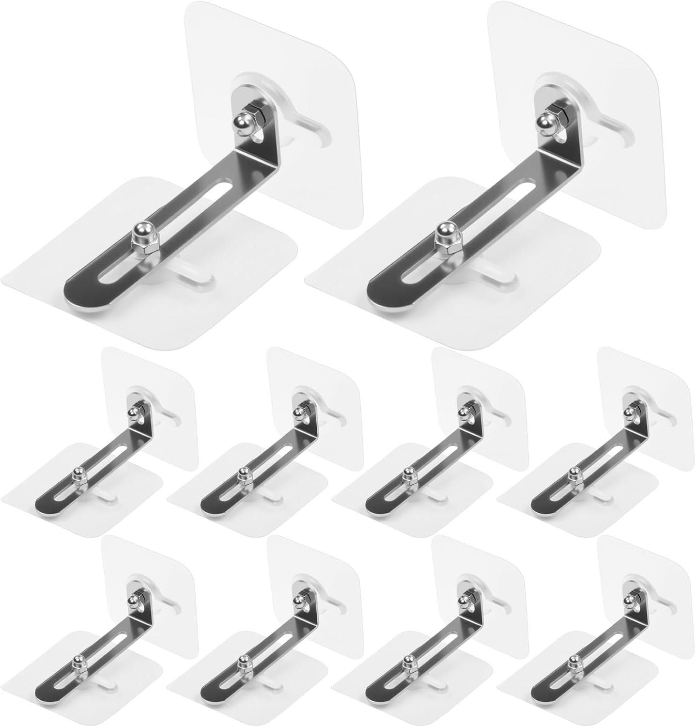 10 verpakkingen veiligheidsanker voor meubels, anti-kantelankers, set voor bescherming van baby's en dieren, anti-kantelen zonder boren, kantelbeveiliging, voor laden, kasten, commodes