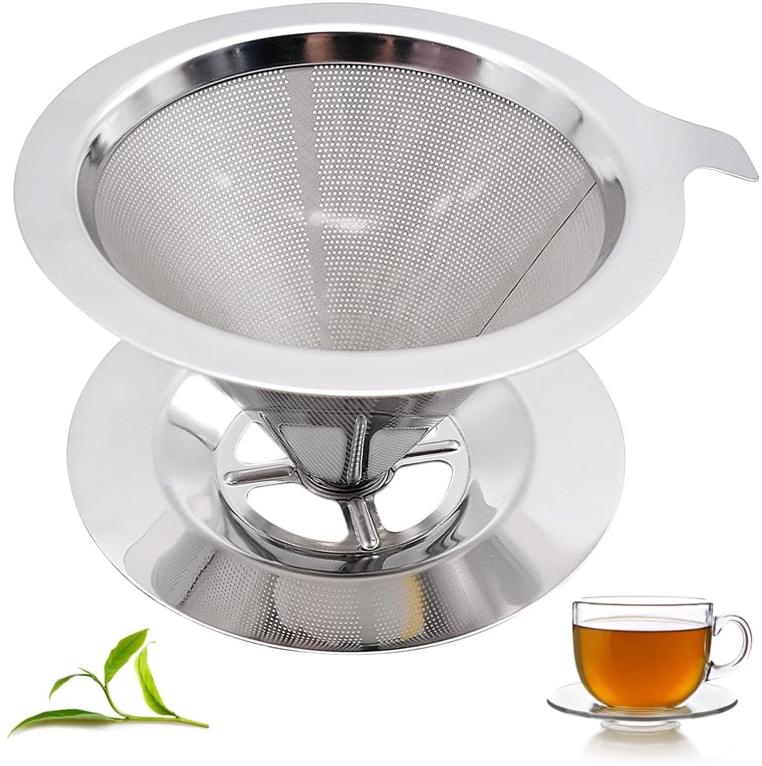 RVS Koffiefilter voor 1-2 Kopjes, Herbruikbaar en Papervrij