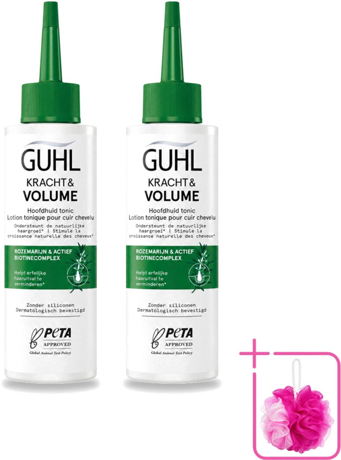 2 x Guhl – Scalp Tonic – Kracht & Volume – 125 ml - Bulkverpakking - Haaruitval - Douchemop - Haargroei