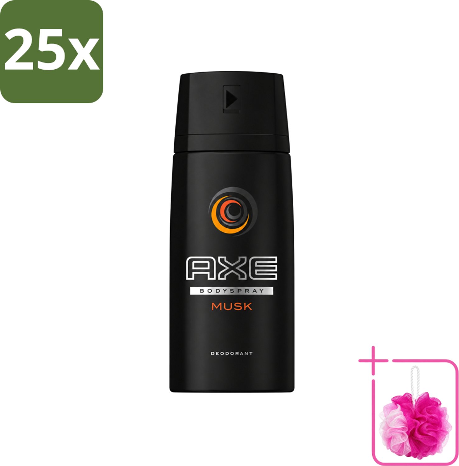 25 x Axe - Deodorant Bodyspray - Musk - 150 ml - Bulkverpakking - Axe Musk Bodyspray - Douchemop - Deodorant voor mannen
