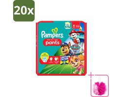 20 x Pampers – Luierbroekjes – Baby Dry Pants Paw Patrol Maat 4 – 25 Luiers - Bulkverpakking - Baby luier - Douchemop - Luierbroek