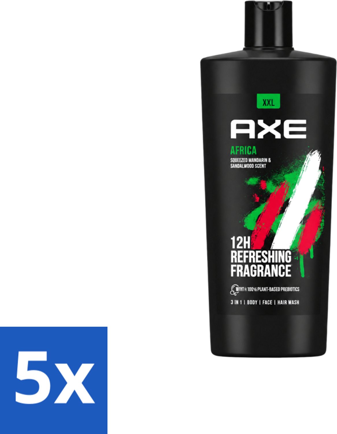 5 x AXE – Douchegel – Africa – 700 ml - Voordeelverpakking - 5 stuks