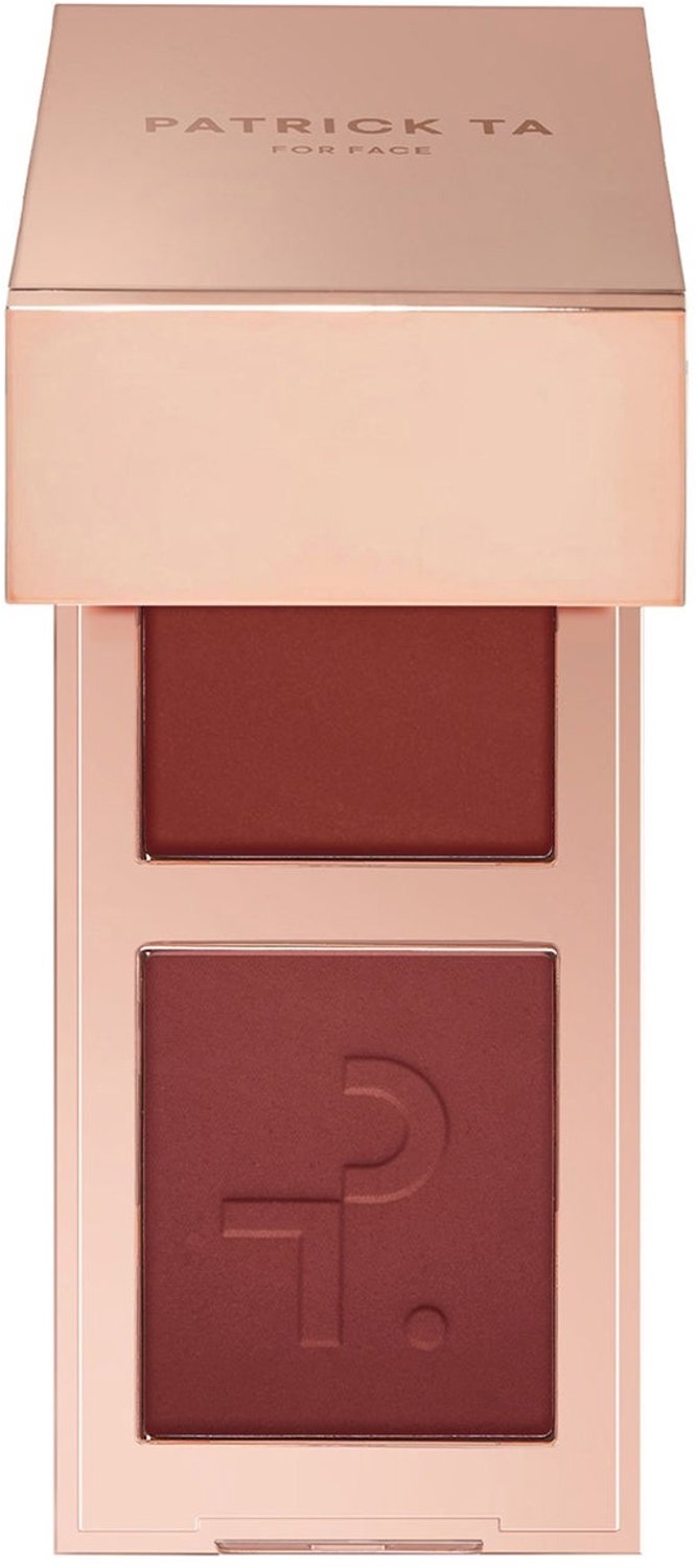 PATRICK TA - Mini Major Headlines Double-Take Crème & Powder Blush Duo - Mini Crème en Poeder Blush 4,4 g - She Knows Who She Is