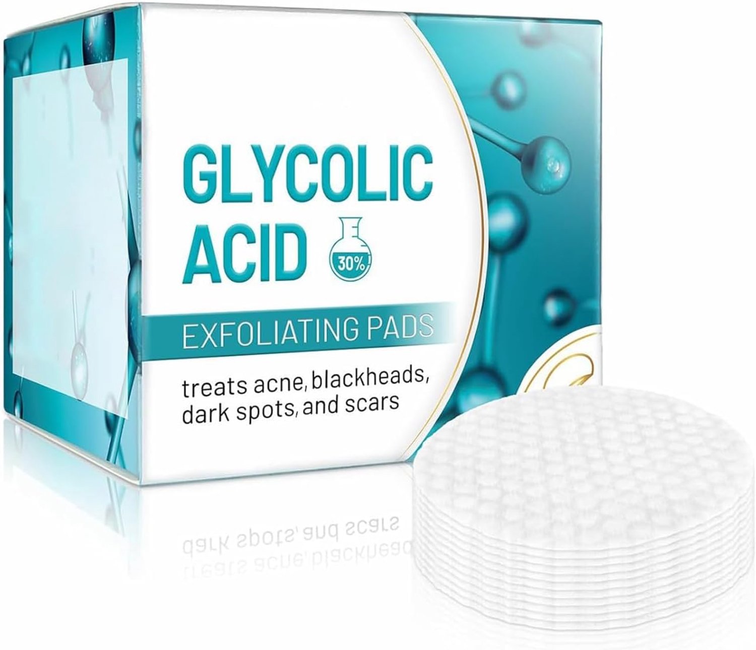Pads, exfoliërende pelpads, glycolzuurpads voor gezicht, salicylzuurpads, om poriën te reinigen, acne te verwijderen en vlekken te vervagen