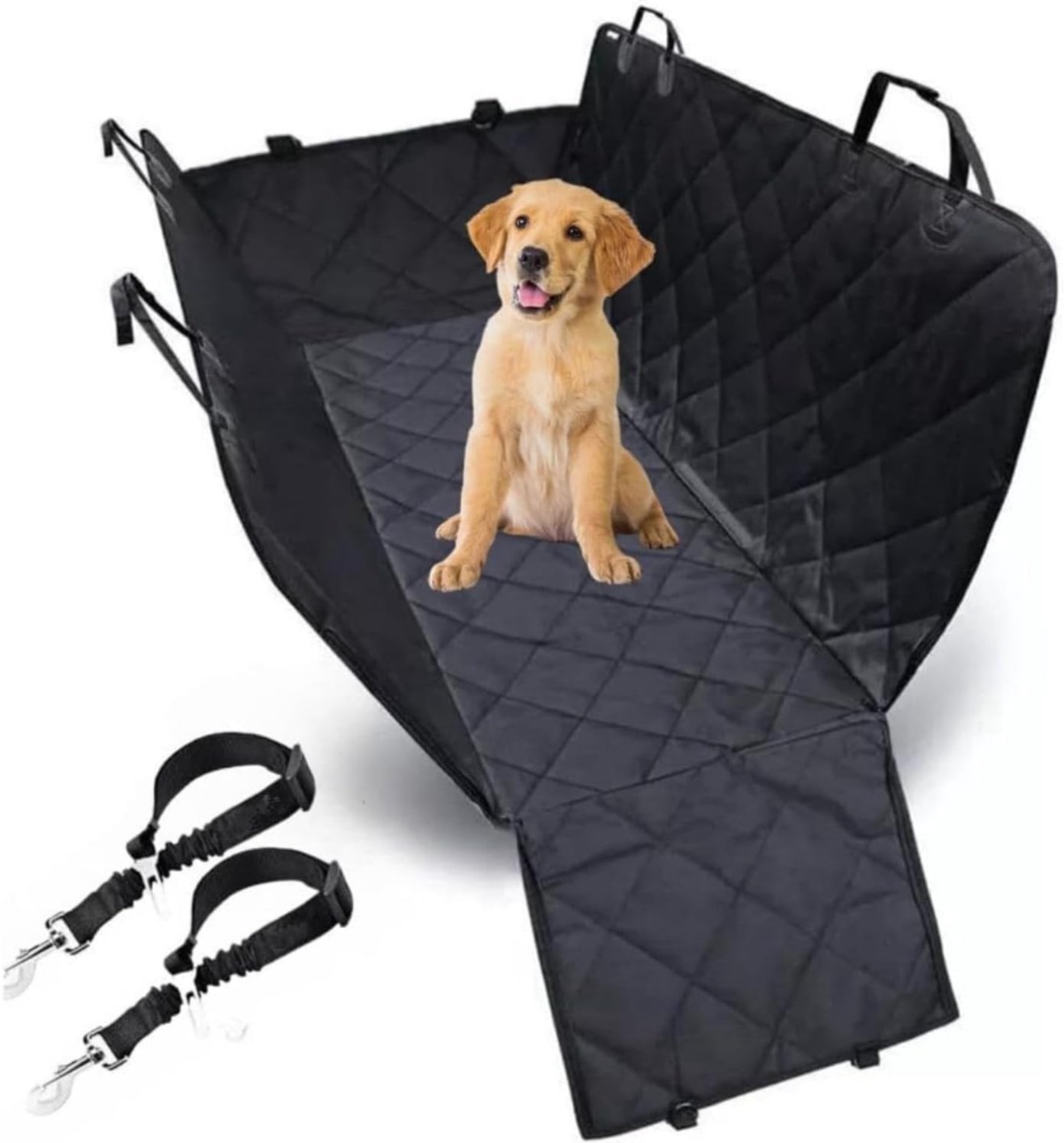 Levo® Kofferbak Beschermhoes Hond - Hondendeken Auto - Kofferbak Bescherming - Zwart - 40cm x 29cm x 9cm