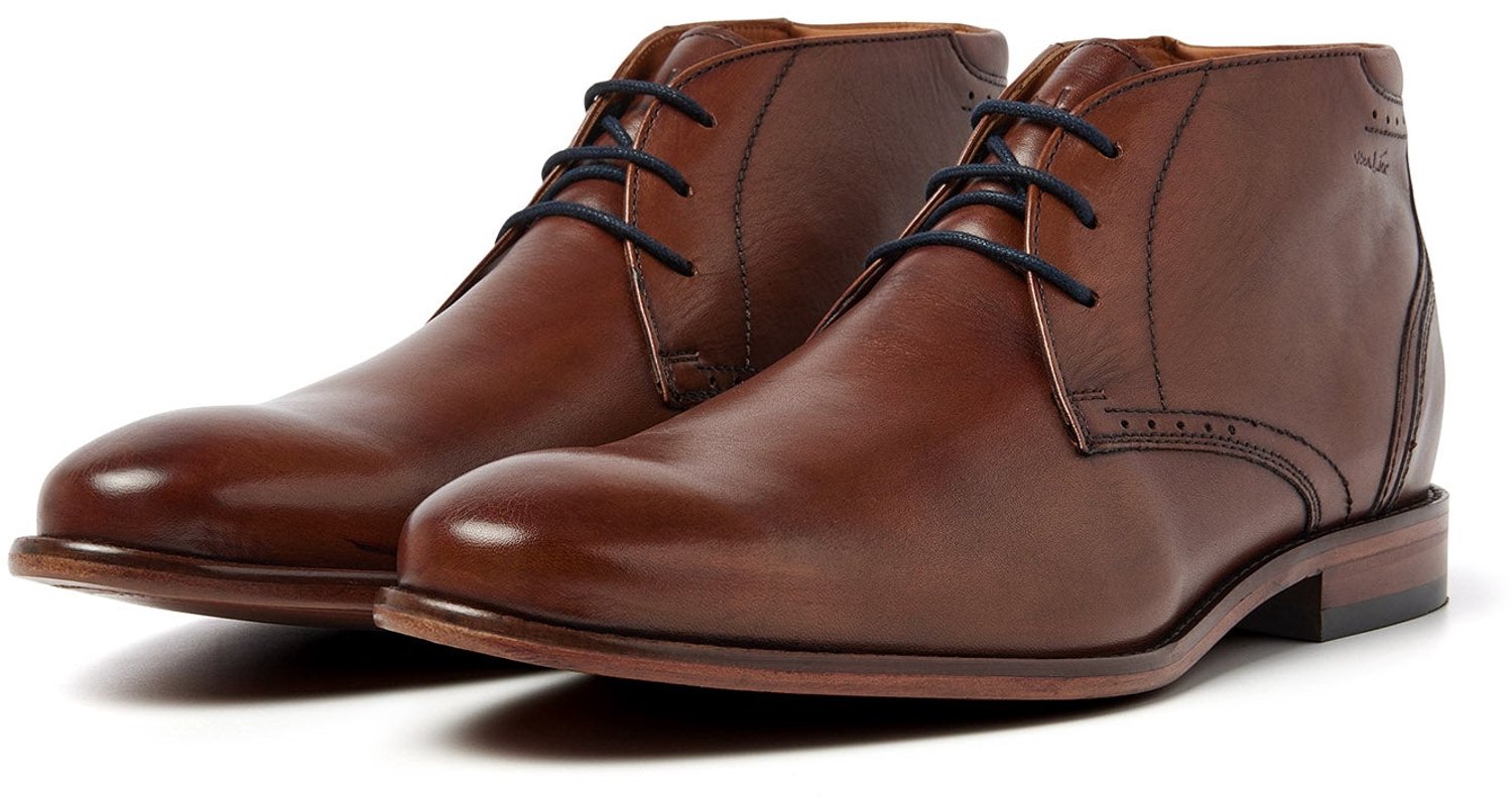 VANLIER - Heren Schoenen - Bruin - Maat 42
