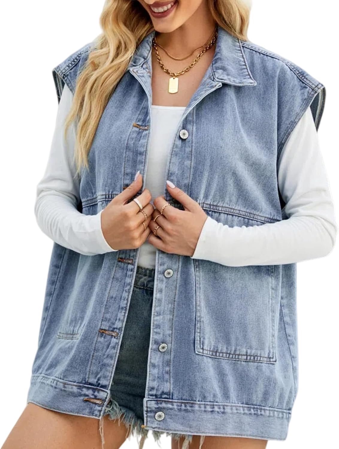 Jeansvest voor Vrouwen