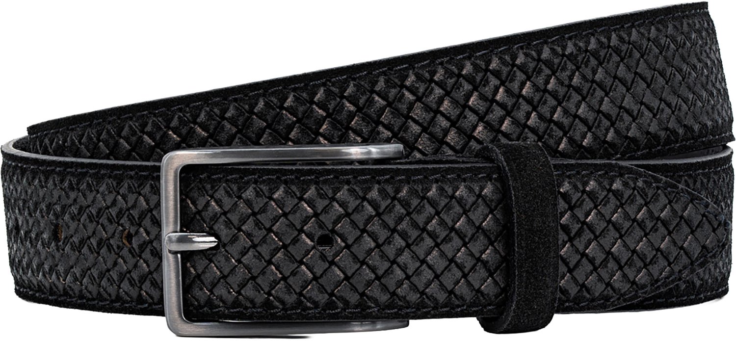 LINDENMANN leren heren riem - antraciet