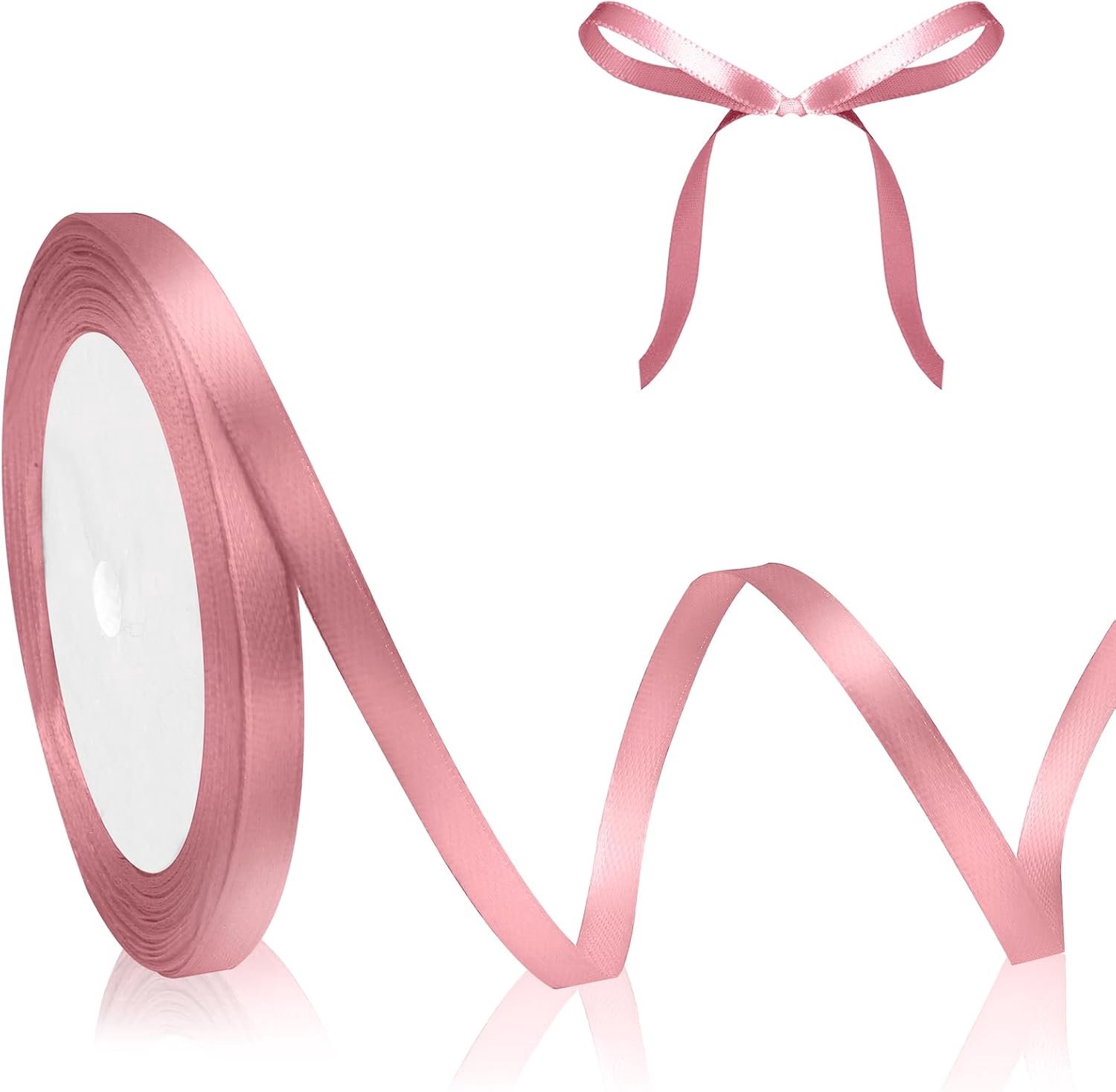 Satijnen lint 6 mm breed, 23 meter