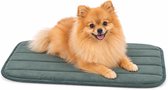 Hondenkussen – Hondenmand – Orthopedisch Xana Rechthoekig Groen XS – 55,5x38,5cm – memory foam – zacht comfort – perfect voor hondenbench