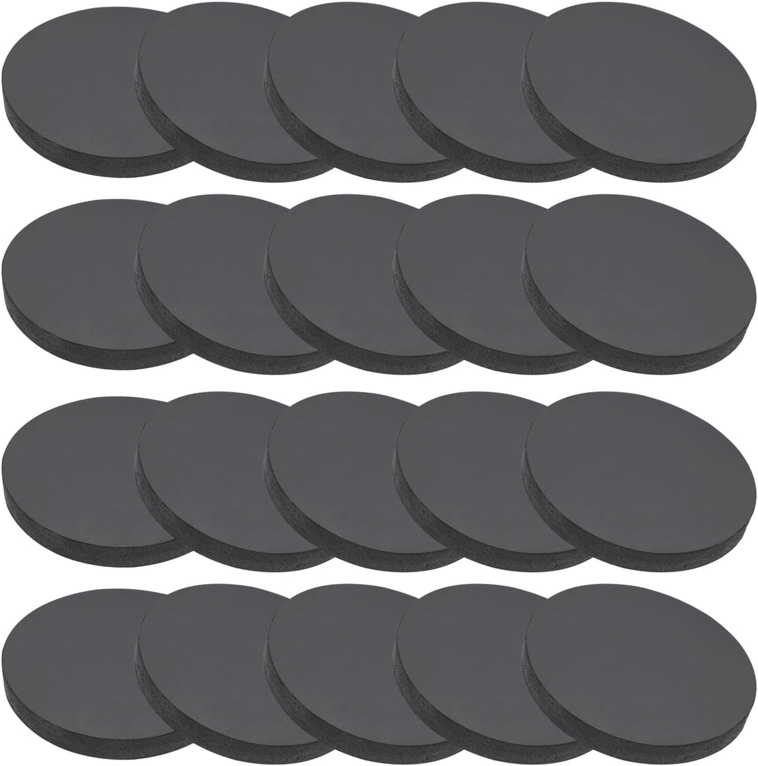 Rubberen afstandsringen 45 mm ID x 6 mm - zwarte pakkingen - vermindert trillingen - 20 stuks Vemera - Vemera