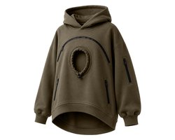 1 Hoodie – Pet Pouch Hoodie – Top met capuchon en fleecevoering – Zak met kattenmotief – Kattenhoodie met Buikzak – Kangoeroe Sweatshirt voor Honden en Katten – M – Voor het Dragen van Huisdieren