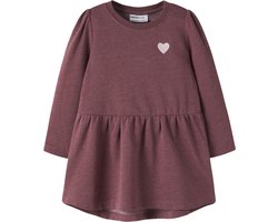 NAME IT - NMFVIMA LS SWE DRESS BRU Meisjes Jurk