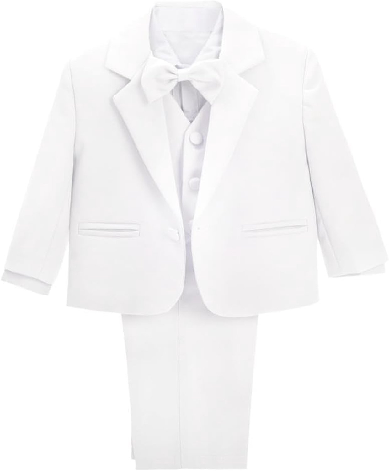 5-delig pakje voor babyjongens, blauw/zwart/wit/ivoor/grijs