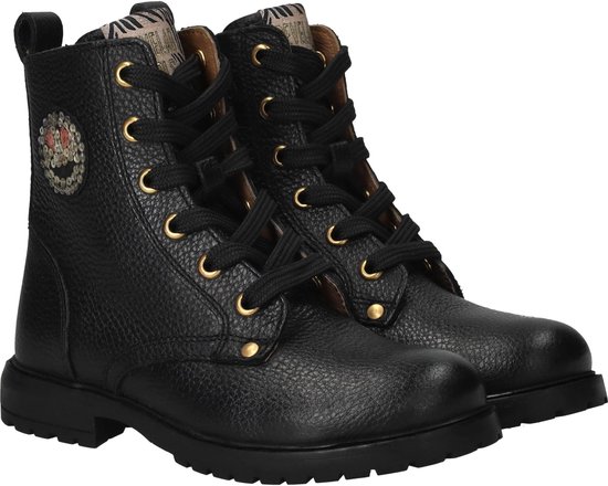 Develab Veterboots - Meisjes - Zwart - Maat:27
