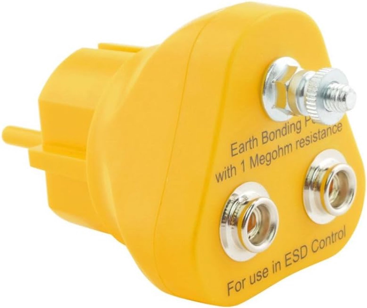 Aardingsstekker 2 x 1 MOhm - M5-aansluiting - schroefaansluiting voor 4 mm oogje - veilig ESD-verbinding - ServiceTopper