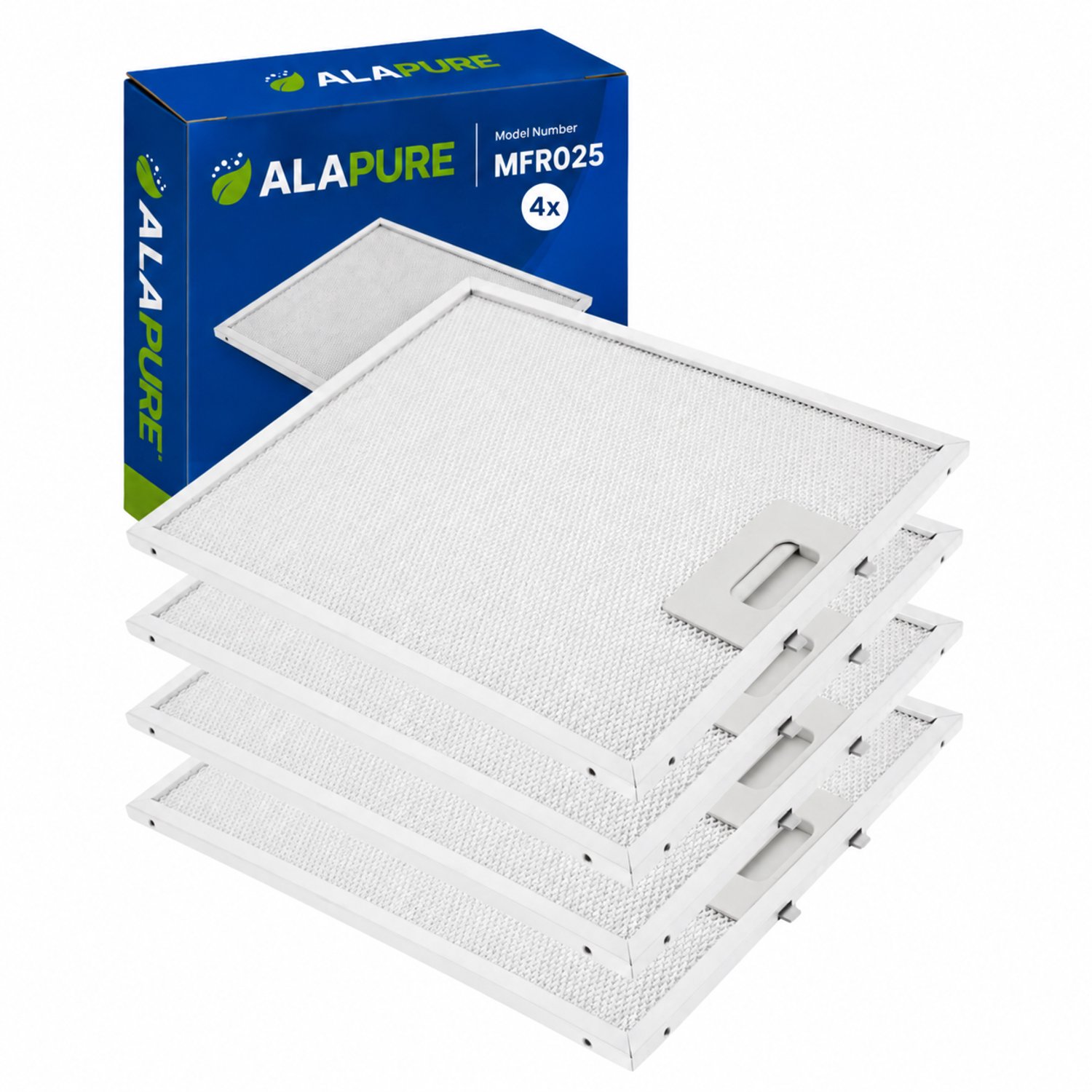4x Metaalfilter voor Smeg 4055468278 298x238mm