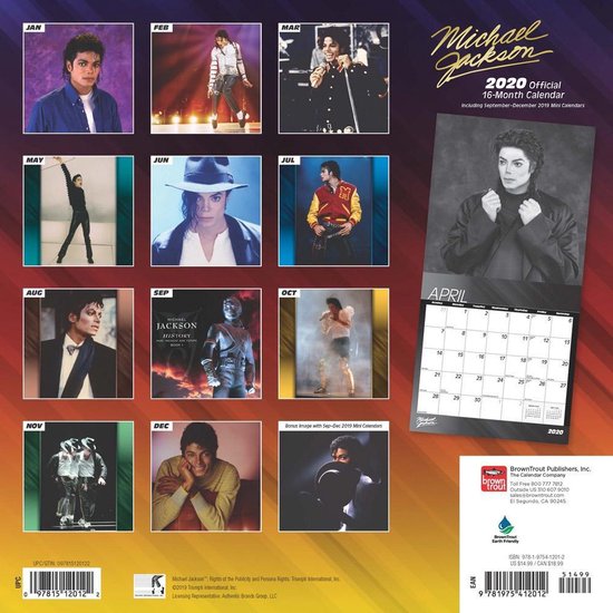 Michael Jackson Kalender 2020  bol.com