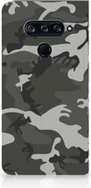 Hoesje met Magneet LG V40 Thinq Army Light