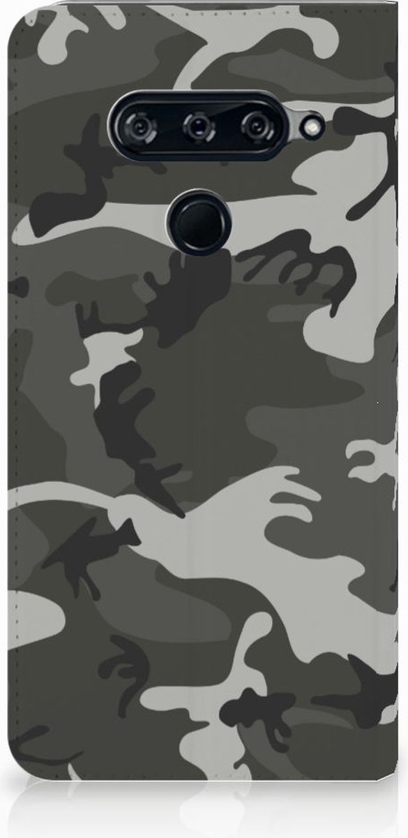 LG V40 Thinq Hoesje met Magneet Army Light