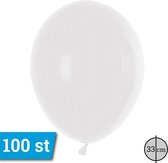 Latex ballonnen 33cm 100 stuks Wit Pastel GT110/16