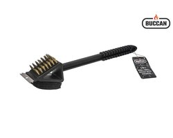 Buccan BBQ - 3 in 1 Barbecue borstel - Zwart